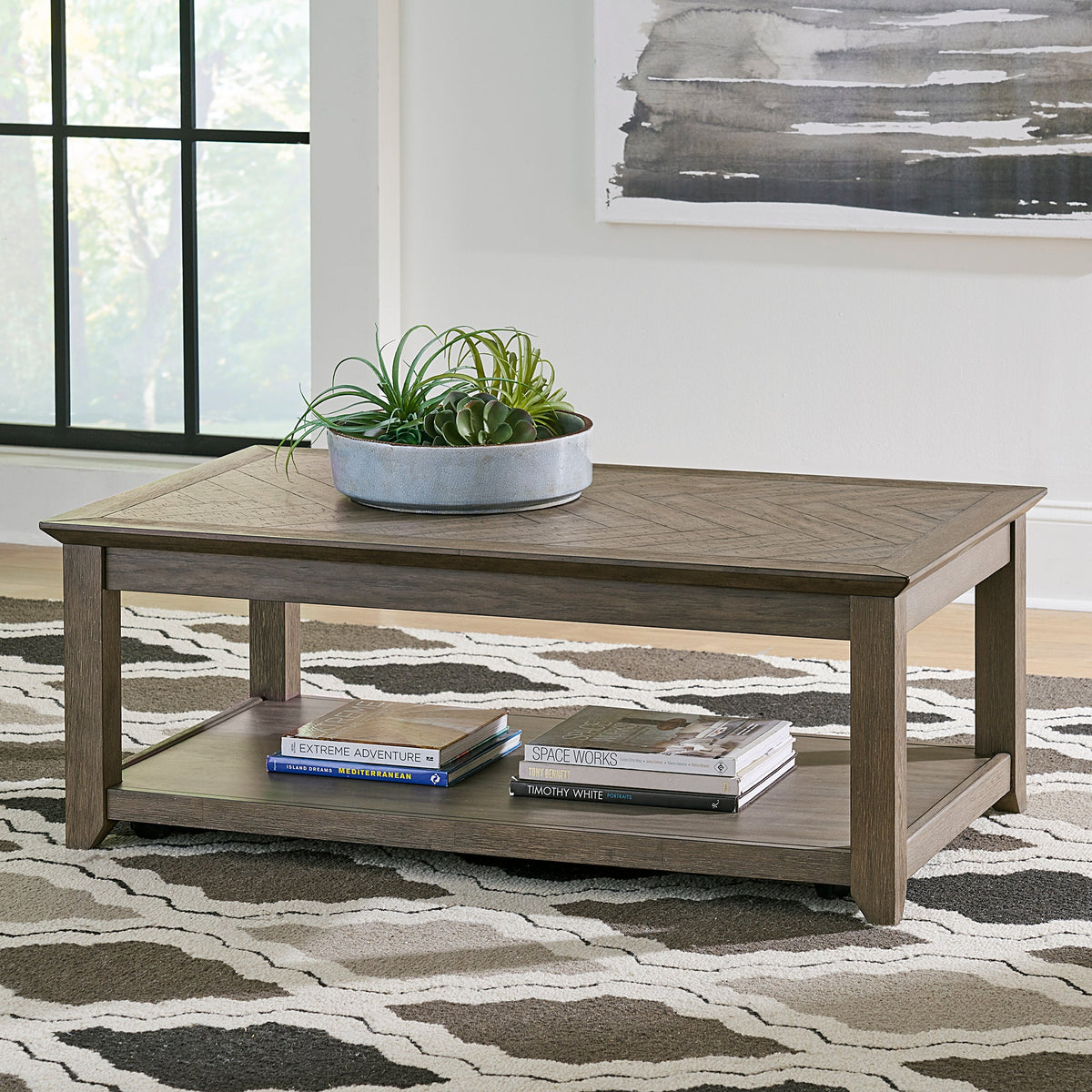 Rawson Rectangular Cocktail Table by Liberty Furniture 632-OT1010 Discontinued