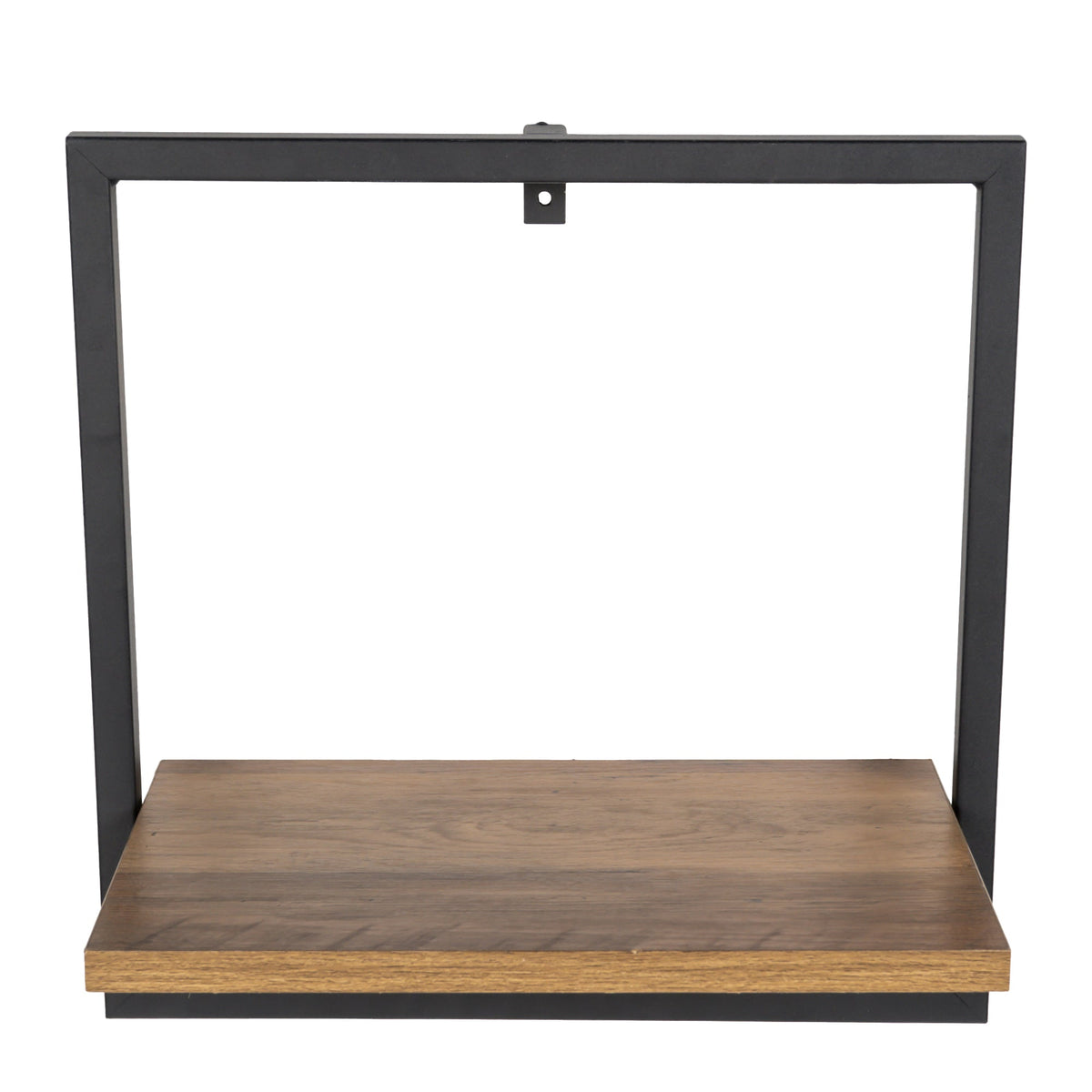 Golden Glow Oak Wall-Mounted Shelf (35x35cm)