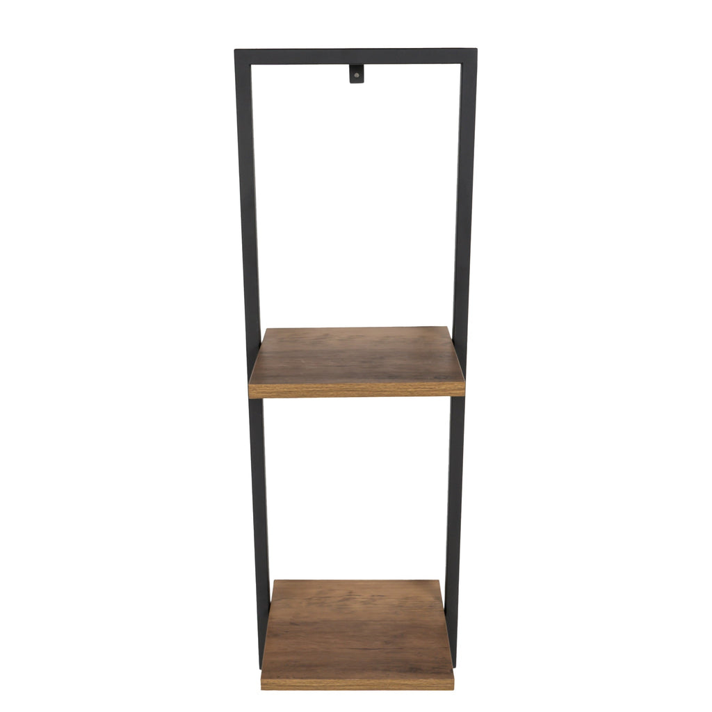 Sleek Oak Wall Mounted Shelf - 25x75CM