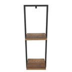 Sleek Oak Wall Mounted Shelf - 25x75CM