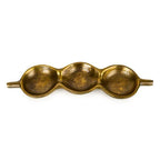 Antique Gold Triple Pod Dish