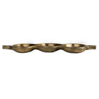 Antique Gold Triple Pod Dish