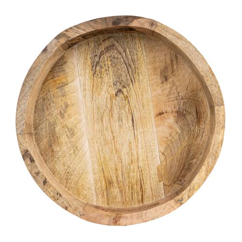 Round Mango Wood Tray