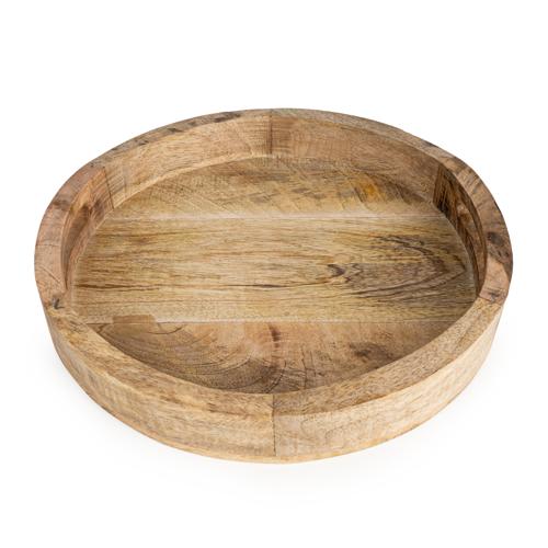 Round Mango Wood Tray