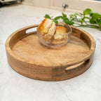Round Mango Wood Tray
