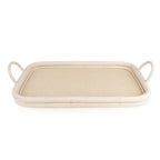 Large Rattan Tray with Handles