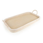 Large Rattan Tray with Handles