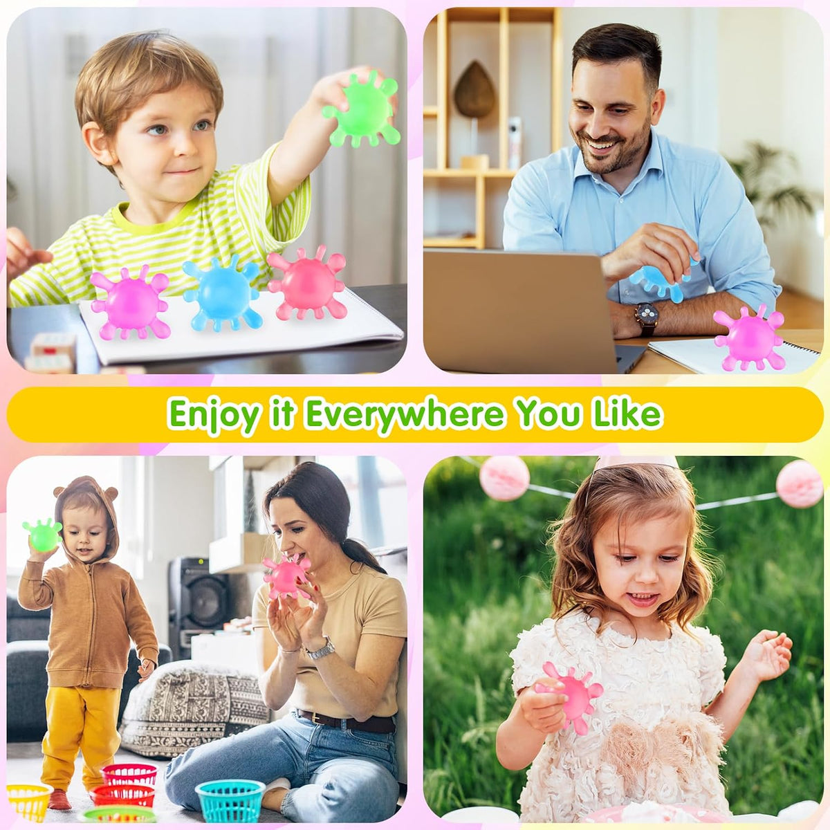 Squishy Fidget Toys – Soft Sensory Stress Cubes & Squeeze Balls