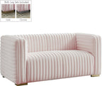 Ravish Pink Velvet Loveseat