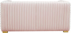 Ravish Pink Velvet Loveseat