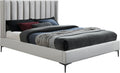 Nadia Cream Velvet Full Bed