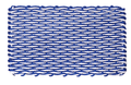 Rope Doormat - Blue & White Wave