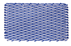 Rope Doormat - Blue & White Wave