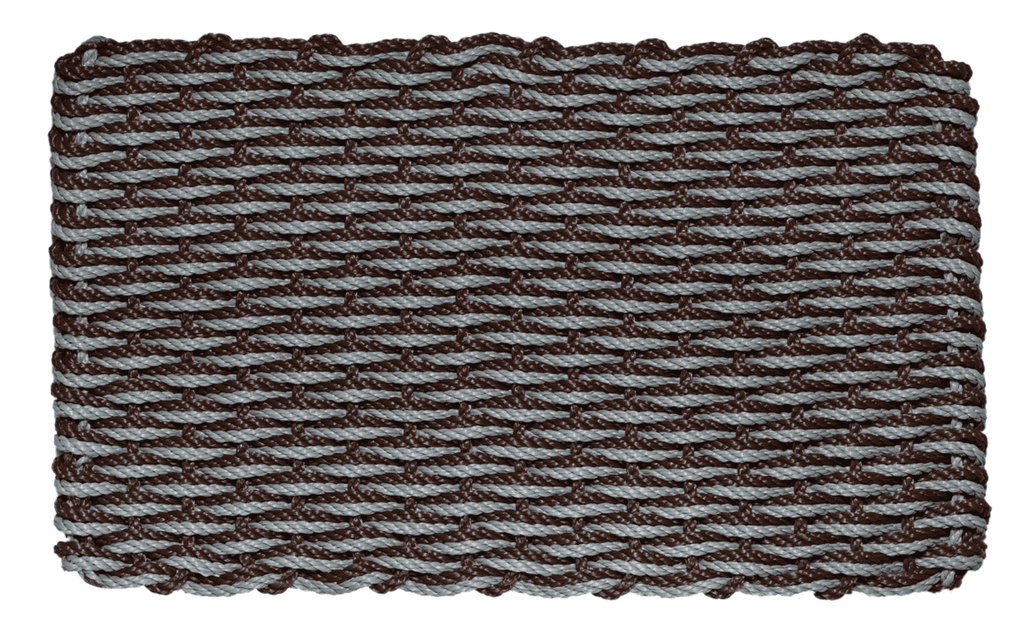 Rope Doormat - Brown & Bluestone Wave