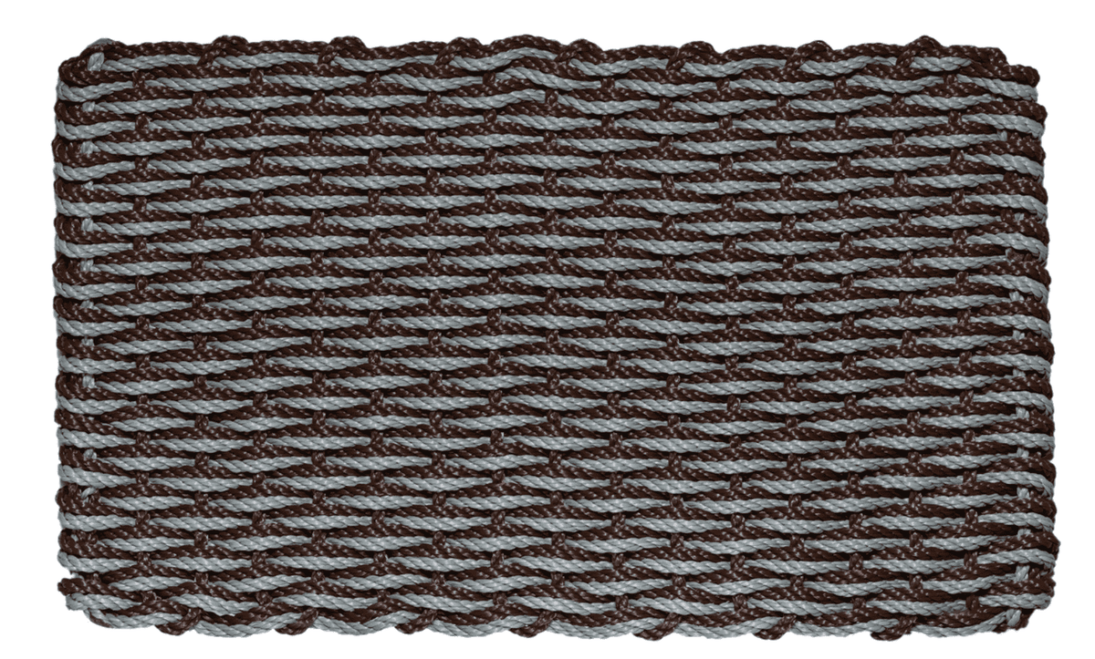 Rope Doormat - Brown & Bluestone Wave