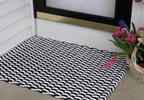 Rope Doormat - Dark Navy & White Wave