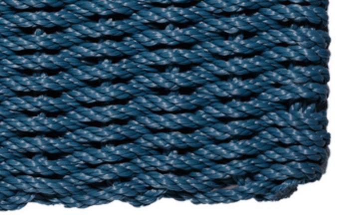 Rope Doormat - Federal Blue Solid