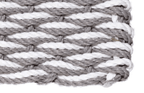 Rope Doormat - Gray & White Wave