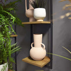 Sleek Oak Wall Mounted Shelf - 25x75CM